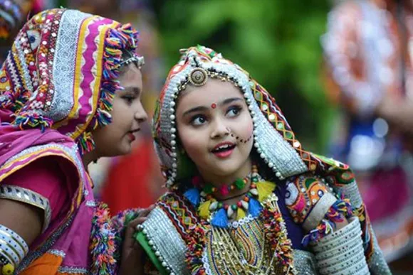 International folk dancers performing at IEFF Festival