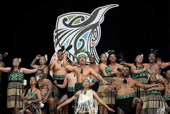 Kōkō Tangiwai from New Zealand performing Māori kapa haka at IEFF Vietnam october 2026