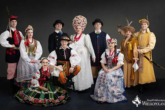 Members of Folkloristic Group Wielkopolanie wearing traditional Polish folk costumes at IEFF Vietnam October 2026